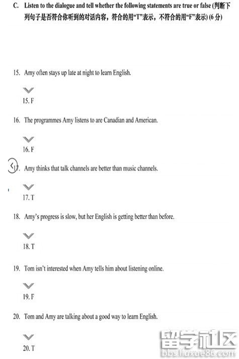 2016上海中考开云（中国）试题