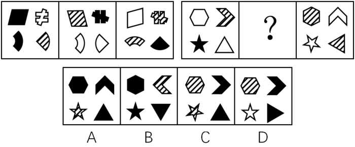 2019年公务员考试行测模拟试题:图形推理(十)