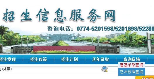 2020年贺州学院高考录取查询开云官方网页版口公布